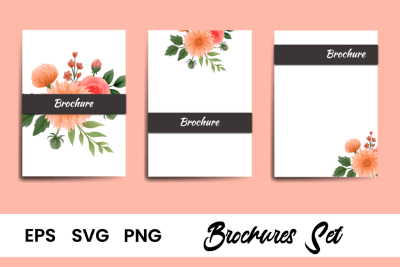 Dahlia Flower Brochure Flyer Template