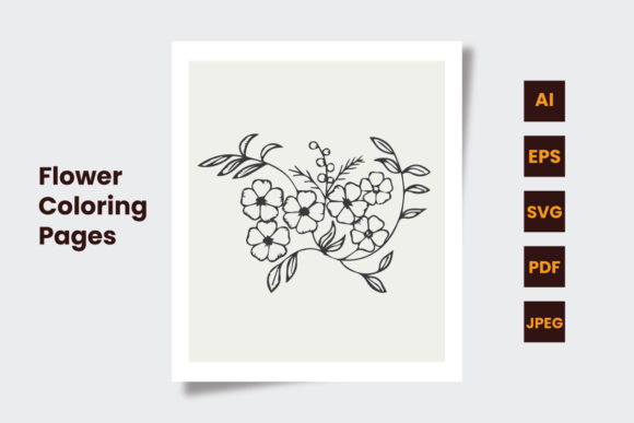 Floral and Flower Coloring Pages