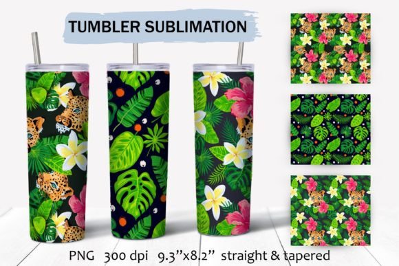 Leopard Sublimation Tumbler Wraps: Graphics and Crafts